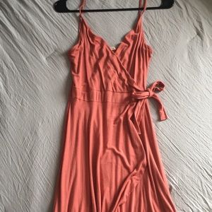 M Pink wrap dress